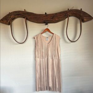 Vocal Tan Fringe Dress